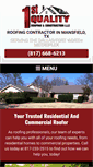 Mobile Screenshot of 1stqualityroofing.com